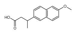 3-(6'-methoxy-2'-naphthyl)-butyric acid结构式