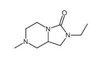 Imidazo[1,5-a]pyrazin-3(2H)-one, 2-ethylhexahydro-7-methyl- (9CI) structure