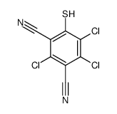 2,4,5-trichloro-6-sulfanylbenzene-1,3-dicarbonitrile结构式