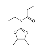 N-(4,5-dimethyl-1,3-oxazol-2-yl)-N-ethylpropanamide结构式