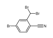 4-bromo-2-(dibromomethyl)benzonitrile结构式