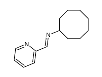 N-(pyridin-2-ylmethylene)cyclooctanamine Structure