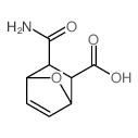 5-carbamoyl-7-oxabicyclo[2.2.1]hept-2-ene-6-carboxylic acid structure