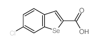 3-chloro-9-selenabicyclo[4.3.0]nona-2,4,7,10-tetraene-8-carboxylic acid Structure