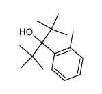 2,2,4,4-tetramethyl-3-(2-methylphenyl)pentan-3-ol结构式