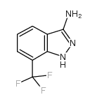 7-(三氟甲基)-1H-吲唑-3-胺结构式