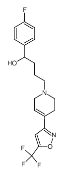 3,6-dihydro-α-(p-fluorophenyl)-4-[5-(trifluoromethyl)-3-isoxazolyl]-1(2H)-pyridinebutanol结构式