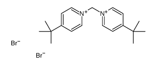 4-tert-butyl-1-[(4-tert-butylpyridin-1-ium-1-yl)methyl]pyridin-1-ium,dibromide Structure