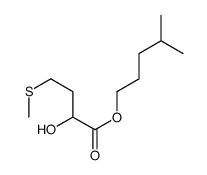 4-methylpentyl 2-hydroxy-4-methylsulfanylbutanoate Structure