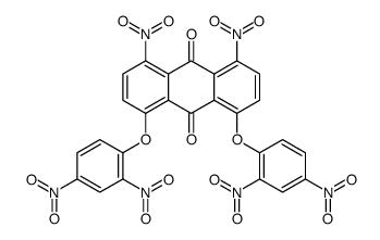 1,8-Dinitro-4,5-bis(2,4-dinitrophenoxy)anthraquinone Structure