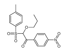 2-(4-methylphenyl)sulfonyl-1-(4-nitrophenyl)-2-propoxyethanone结构式