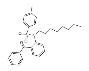 N-(2-benzoylphenyl)-4-methyl-N-octylbenzenesulfonamide结构式