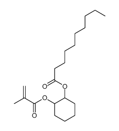 [2-(2-methylprop-2-enoyloxy)cyclohexyl] decanoate结构式