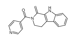 2-isonicotinoyl-1-methylene-2,3,4,9-tetrahydro-1H-β-carboline Structure