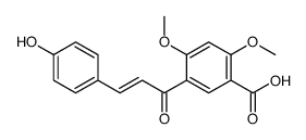 5-[3-(4-hydroxyphenyl)prop-2-enoyl]-2,4-dimethoxybenzoic acid Structure