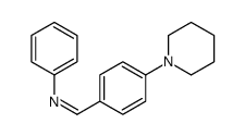 N-phenyl-1-(4-piperidin-1-ylphenyl)methanimine结构式
