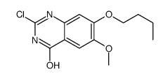 7-butoxy-2-chloro-6-methoxy-1H-quinazolin-4-one结构式