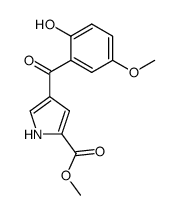 4-(2-Hydroxy-5-methoxy-benzoyl)-1H-pyrrole-2-carboxylic acid methyl ester结构式