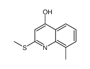 8-methyl-2-methylsulfanyl-1H-quinolin-4-one结构式