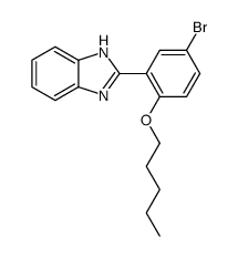 2-(5-bromo-2-pentoxyphenyl)-1H-benzimidazole结构式