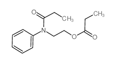 2-(phenyl-propanoyl-amino)ethyl propanoate Structure