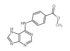 Benzoic acid,4-(9H-purin-6-ylamino)-, methyl ester structure