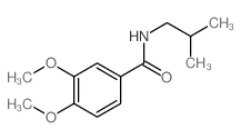 Benzamide,3,4-dimethoxy-N-(2-methylpropyl)-结构式