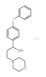 3-(4-Morpholinyl)-1-(4-(phenylthio)phenyl)-1-propanol结构式