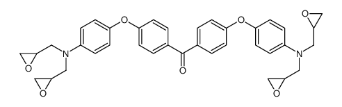 bis[4-[4-[bis(oxiran-2-ylmethyl)amino]phenoxy]phenyl]methanone Structure