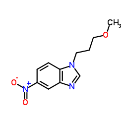 1-(3-Methoxypropyl)-5-nitro-1H-benzimidazole结构式