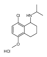 (8-chloro-5-methoxy-1,2,3,4-tetrahydronaphthalen-1-yl)-propan-2-ylazanium,chloride Structure