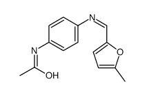 N-[4-[(5-methylfuran-2-yl)methylideneamino]phenyl]acetamide Structure