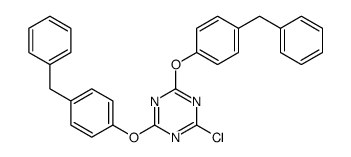 2,4-bis(4-benzylphenoxy)-6-chloro-1,3,5-triazine结构式