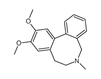 6-methyl-10,11-dimethoxy-5,6,7,8-tetrahydrodibenz[c,e]azocine Structure