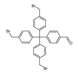 4-[tris[4-(bromomethyl)phenyl]methyl]benzaldehyde结构式