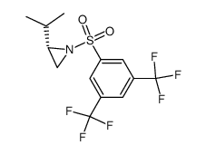 (S)-N-[3,5-(bistrifluoromethyl)benzenesulfonyl]-2-isopropylaziridine Structure