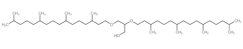 2,3-bis(3,7,11,15-tetramethylhexadecoxy)propan-1-ol结构式