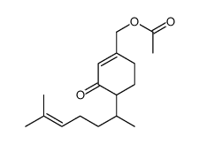 [4-(6-methylhept-5-en-2-yl)-3-oxocyclohexen-1-yl]methyl acetate Structure