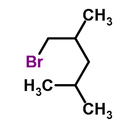 1-溴-2,4-二甲基戊烷結構式