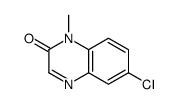 6-chloro-1-methylquinoxalin-2-one结构式