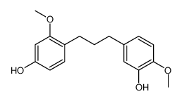 5-[3-(4-hydroxy-2-methoxyphenyl)propyl]-2-methoxyphenol结构式