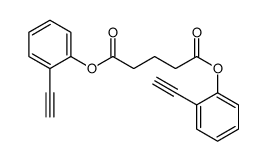bis(2-ethynylphenyl) pentanedioate Structure