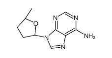 9-[(2R,5R)-5-methyloxolan-2-yl]purin-6-amine结构式