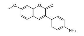 3-(4-Amino-phenyl)-7-methoxy-chromen-2-one结构式