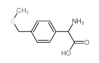 Benzeneacetic acid, a-amino-4-[(methylthio)methyl]- structure