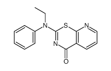 2-(N-ethyl-N-phenylamino)-4H-pyrido[3,2-e]-1,3-thiazin-4-one结构式