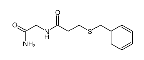 β-Benzylmercaptopropionylglycinamid Structure