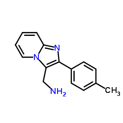 C-(2-P-TOLYL-IMIDAZO[1,2-A]PYRIDIN-3-YL)-METHYLAMINE结构式