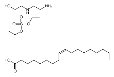 2-(2-aminoethylamino)ethanol,diethyl sulfate,(Z)-octadec-9-enoic acid结构式