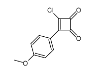 3-chloro-4-(4-methoxyphenyl)cyclobut-3-ene-1,2-dione Structure